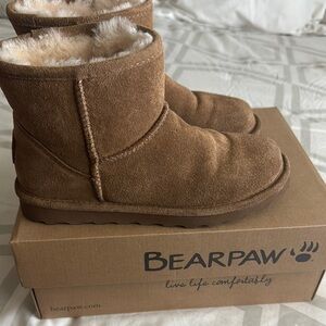 BearPaw Tan Ankle Boots